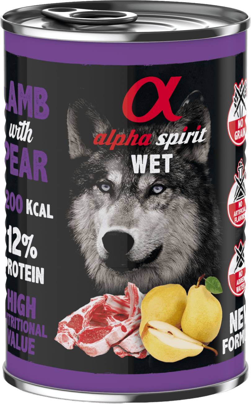 Alpha Spirit Dog Lamb & Pear 400g