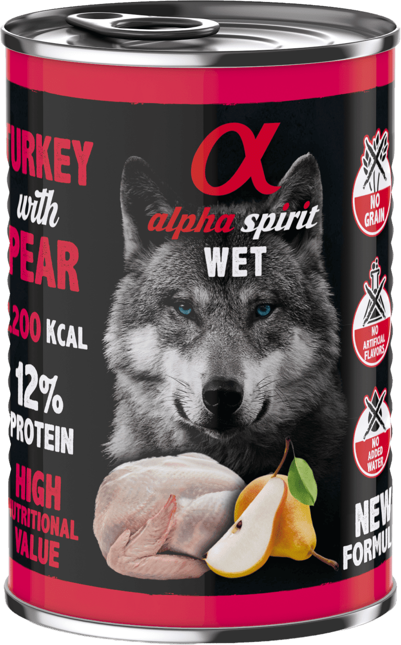 Alpha Spirit Dog Turkey & Pear 400g