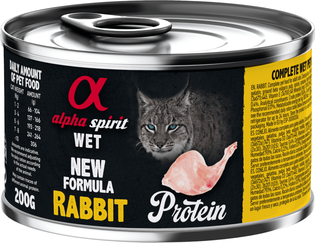 Alpha Spirit Cat Adult Rabbit Protein 200g