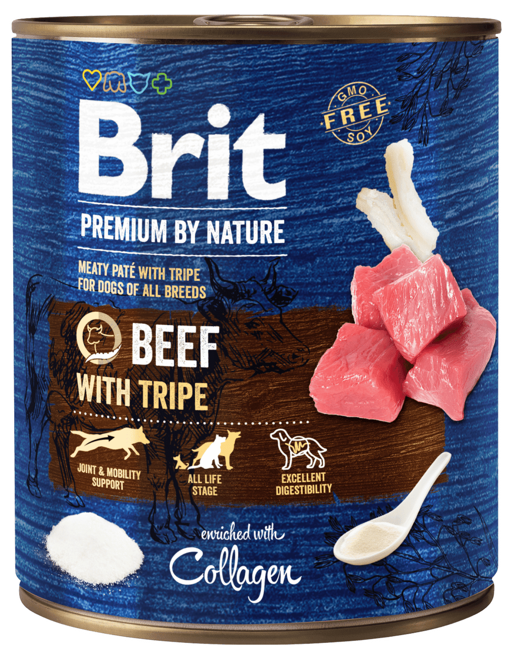 Brit Premium by Nature konzerva Beef with Tripes 800g