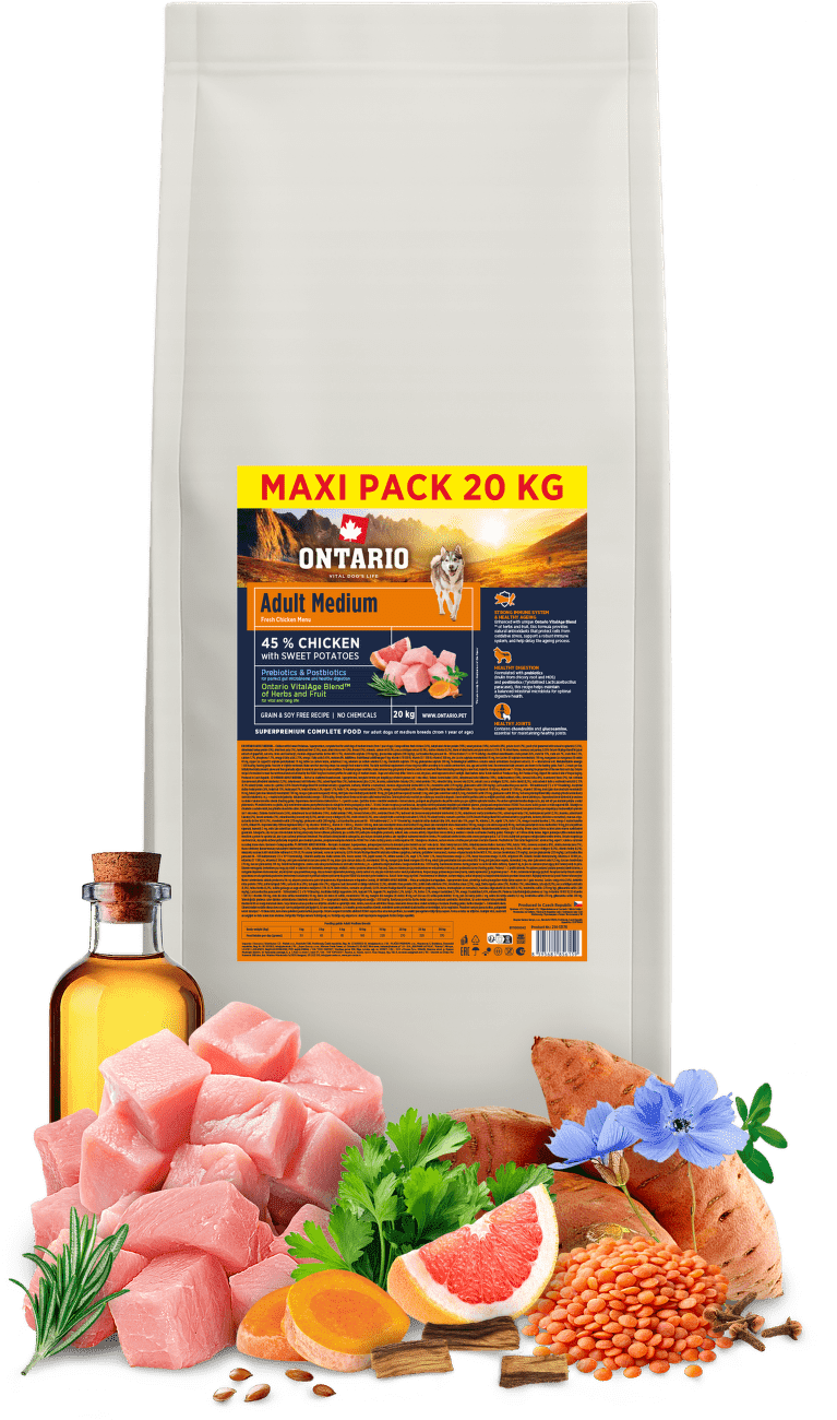 Ontario Adult Medium Chicken & Sweet Potatoes 20kg