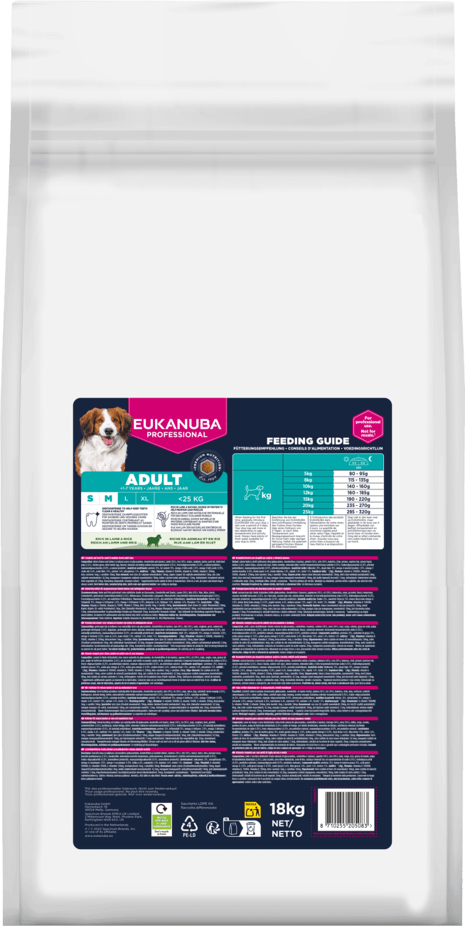Krmivo Eukanuba Adult Small and Medium jahňacie 18kg