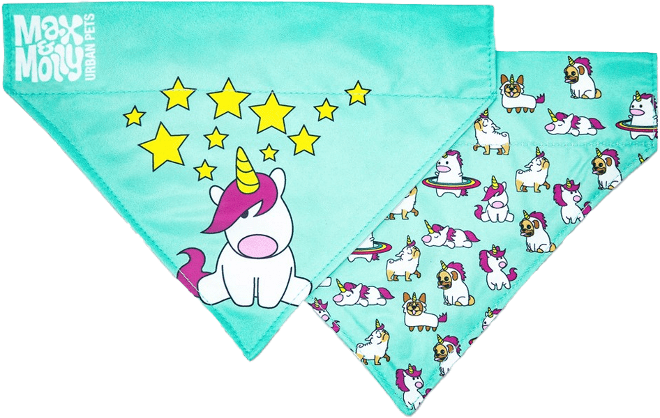 Max & Molly dog šatka bandana - unicorn L
