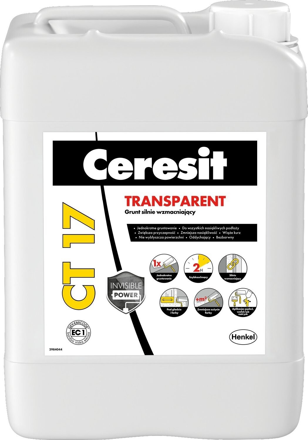 Ceresit Transparentný penetračný náter CT 17 Transparent, 10 l