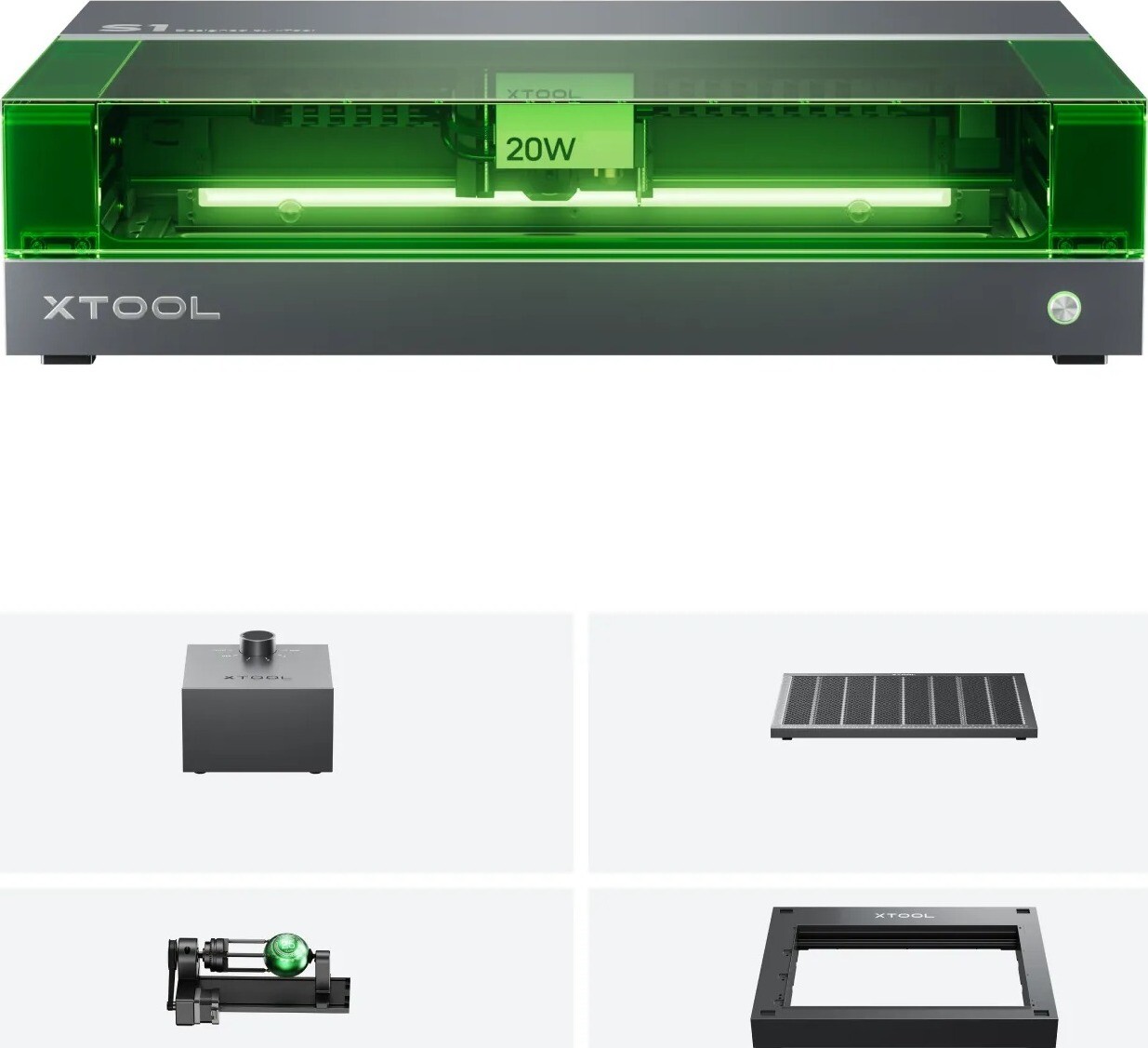 xTool S1, 20W Dark Deluxe