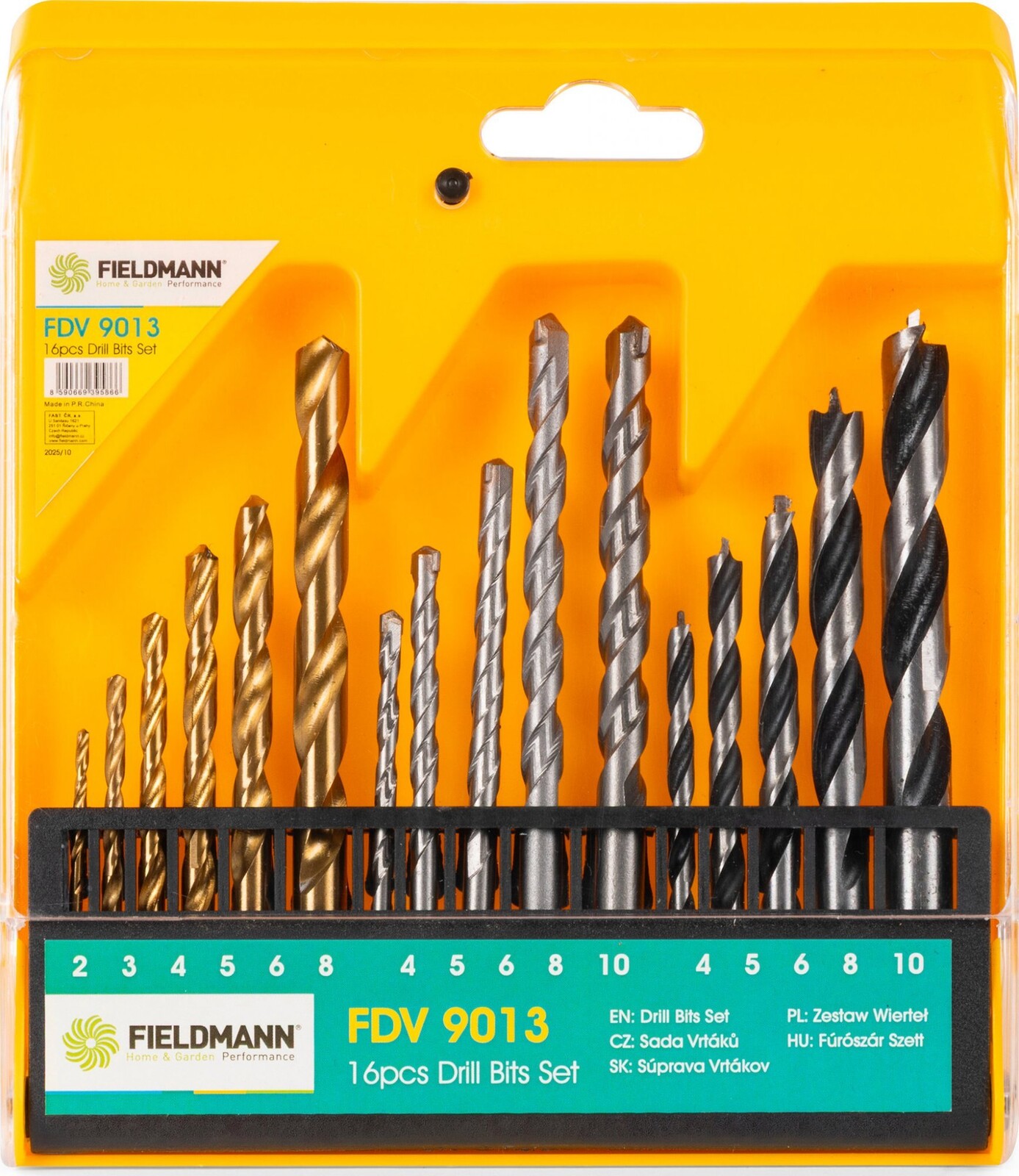FIELDMANN Sada vrtáků 16 ks FDV 9013