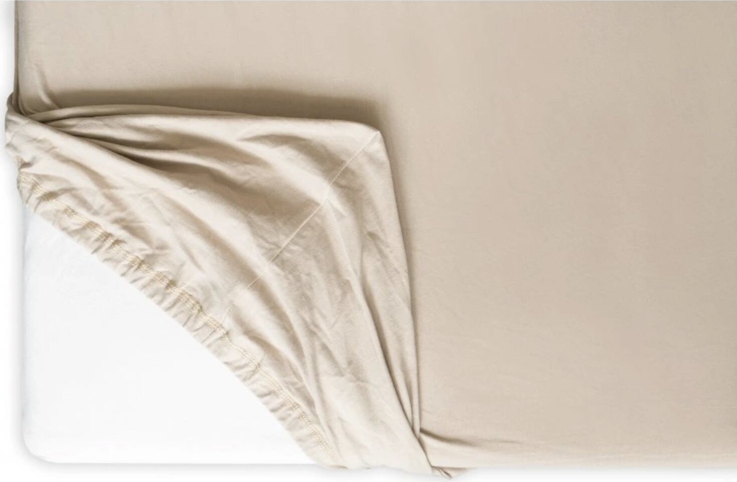 HEDDA Jersey Lycra premium prestieradlo béžové, 180 × 200 cm