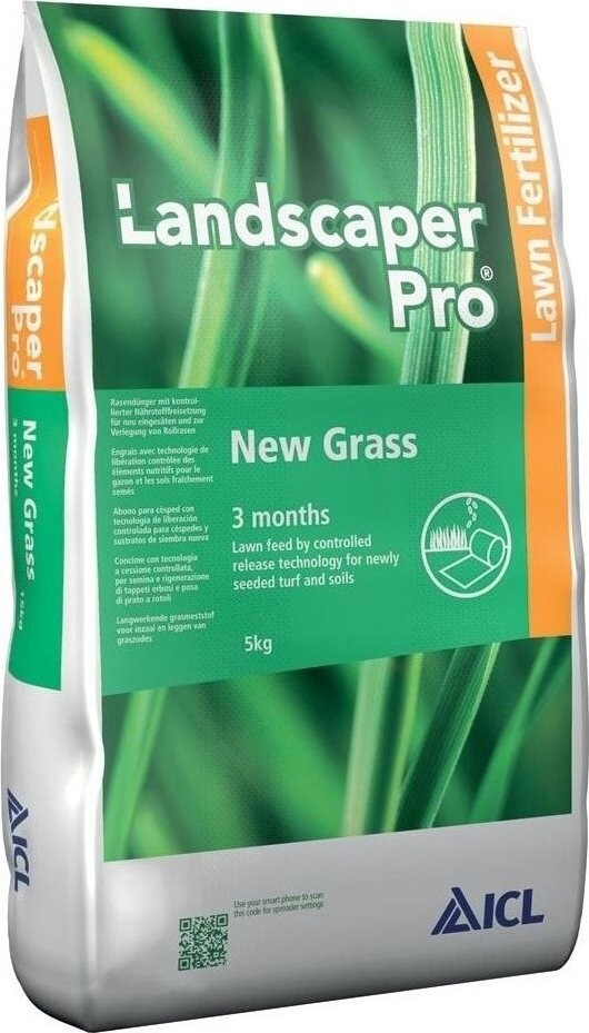 ZAFIDO Trávnikové hnojivo ICL LANDSCAPER PRO NEW GRASS, 5 kg