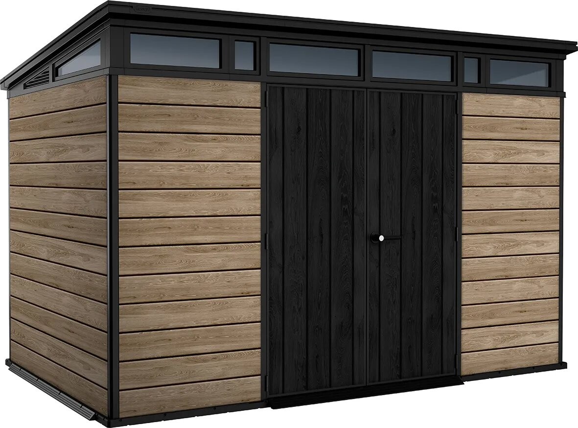 Keter domček Pent Signature Horizontal Ashwood 11 × 7 svetlo hnedý
