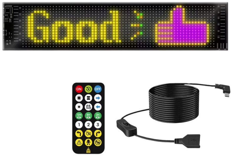 Verk 12442 Flexibilní LED USB panel s dálkovým ovládaním 37,5 × 9,5 cm