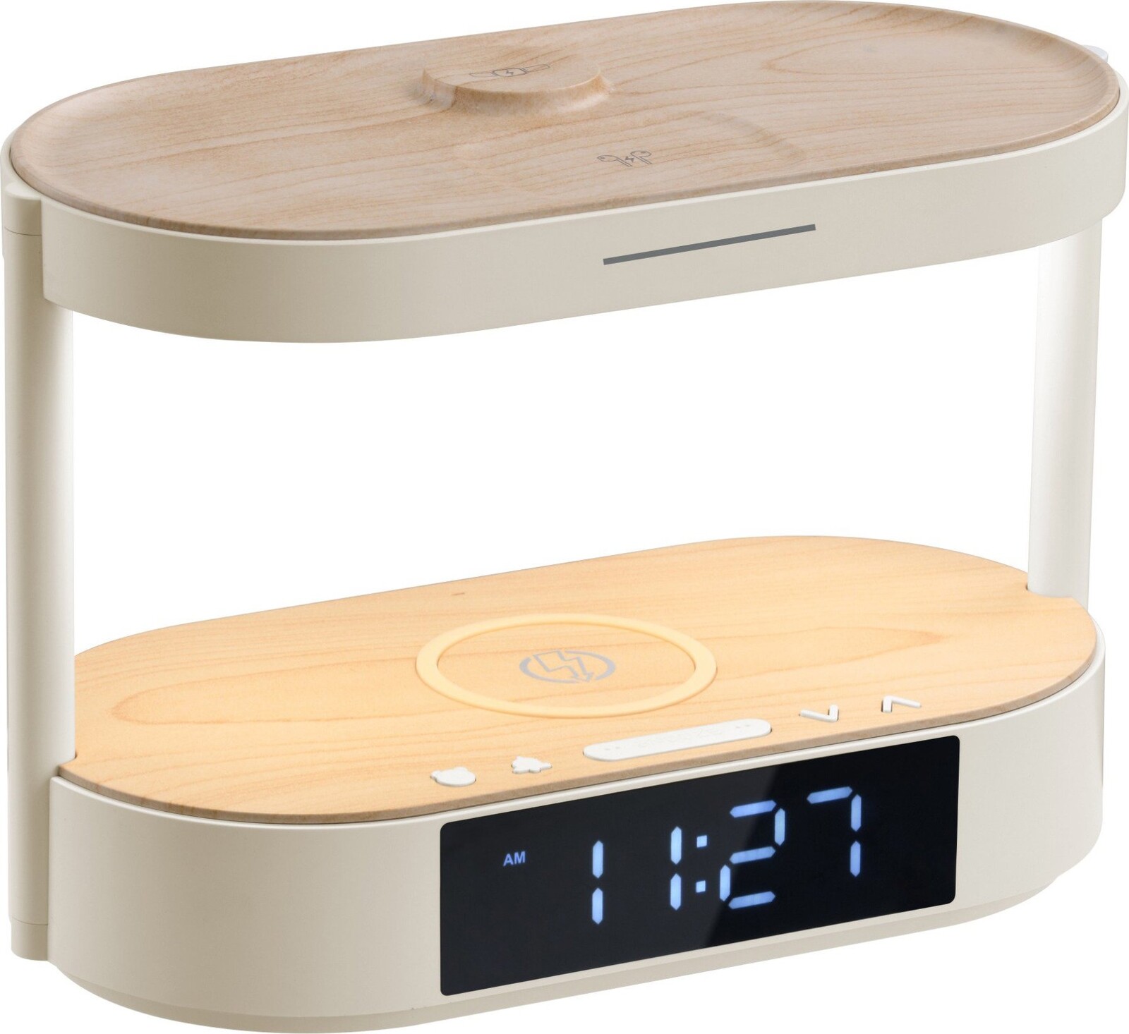 IMMAX TRIPLE DOCK LED s budíkom, 3x bezdrôtová nabíjacia stanica