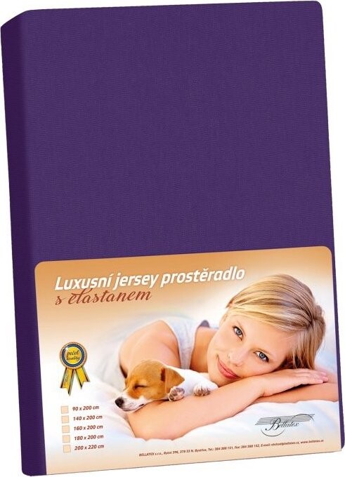 BELLATEX KL5 Jersey s elastanom 200 cm × 220 cm 331 slivková