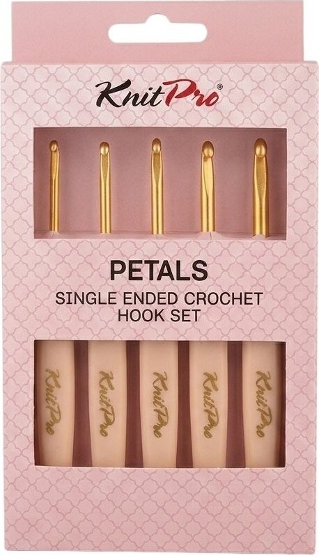 KnitPro Petals Sada ergonomických háčků 5 ks, 3 – 5 mm