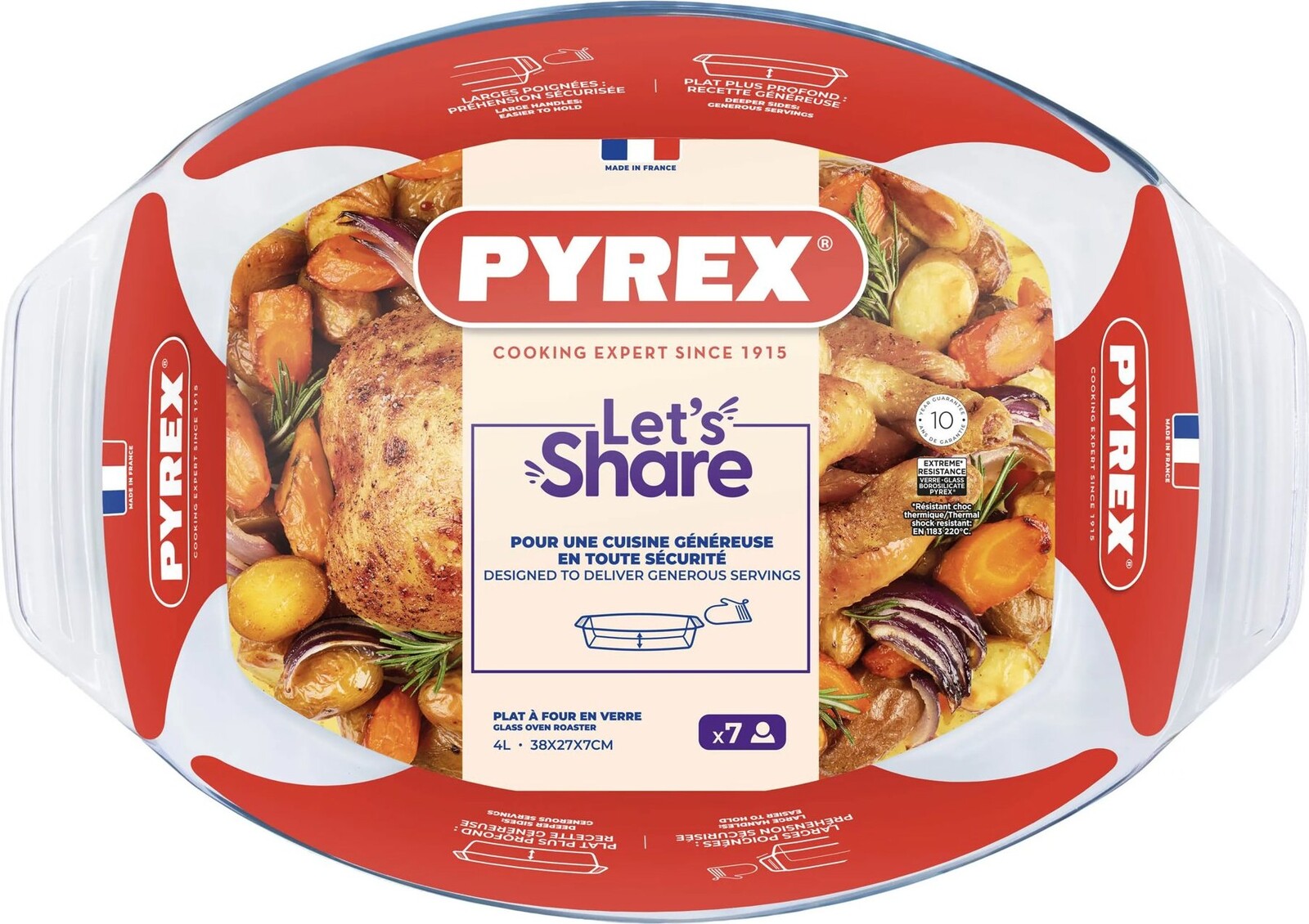 Pyrex Miska na zapekanie 4 l oválna, sklenená
