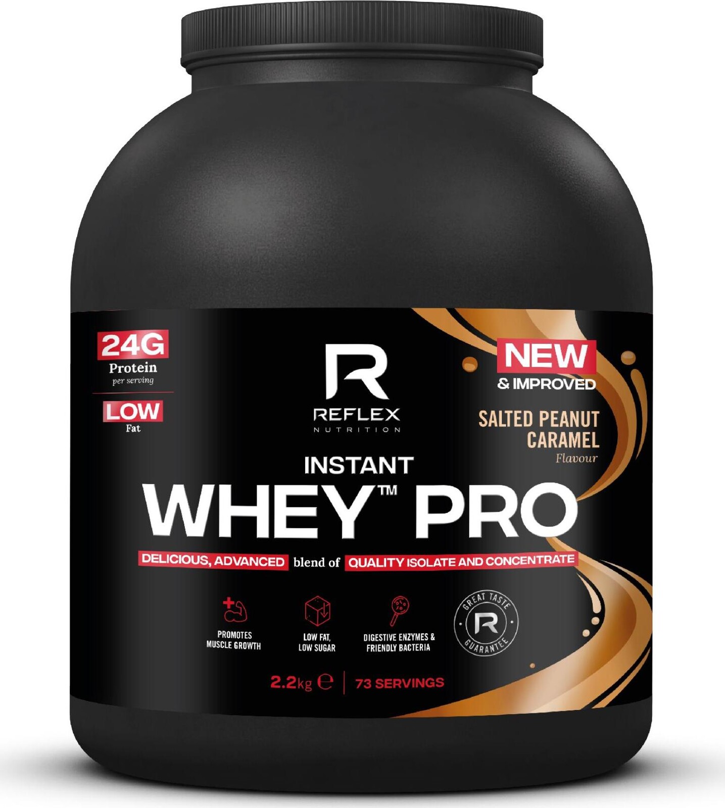 Reflex Instant Whey PRO 2,2 kg slaný arašidový karamel
