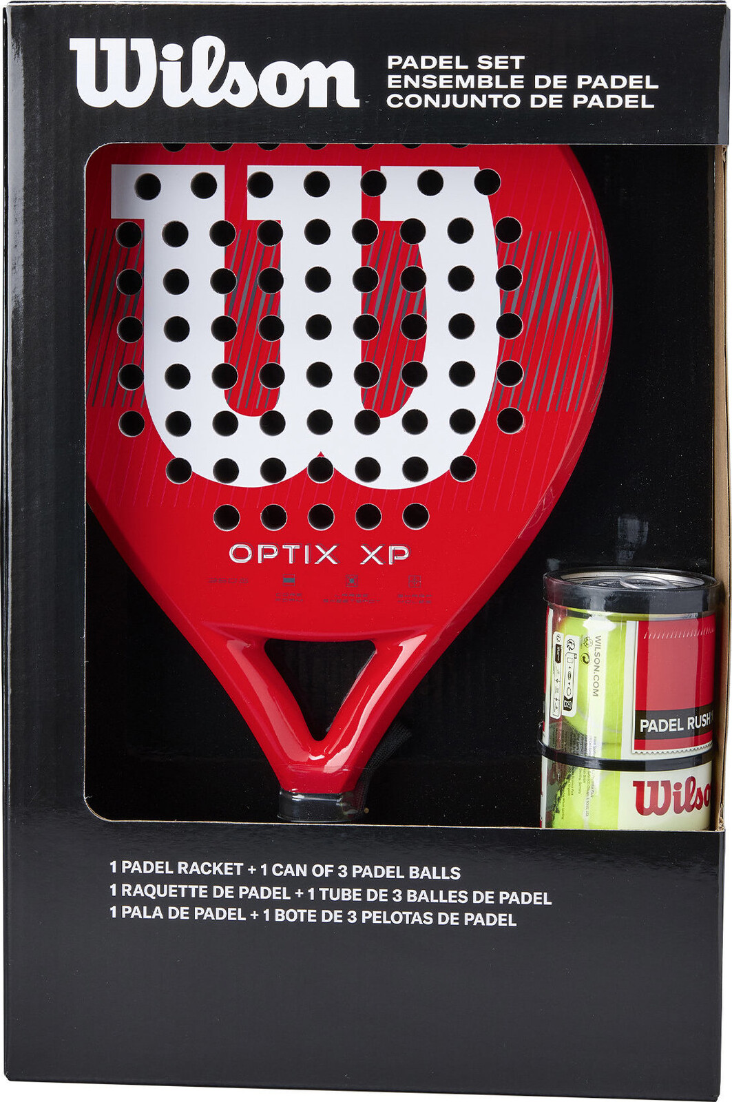 Wilson Optix XP Padel Kit Box SKU Red