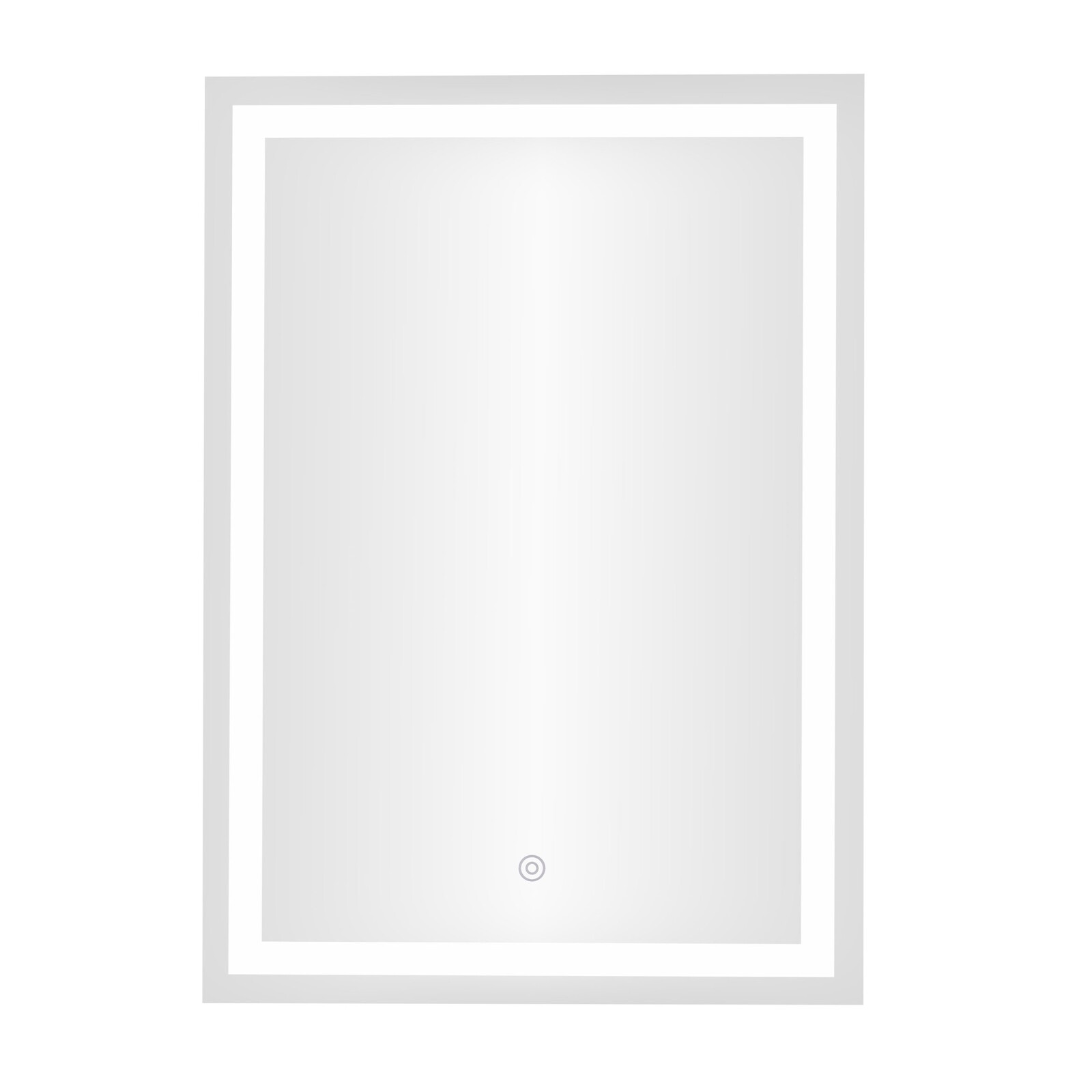 Nástěnné LED zrcadlo CIRICLE 50x70 cm čiré