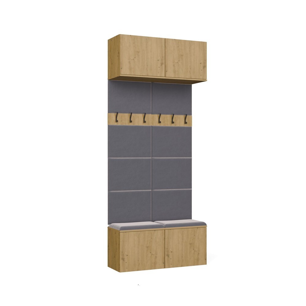 Předsíňová stěna HAGA 2W 100 cm dub Artisan