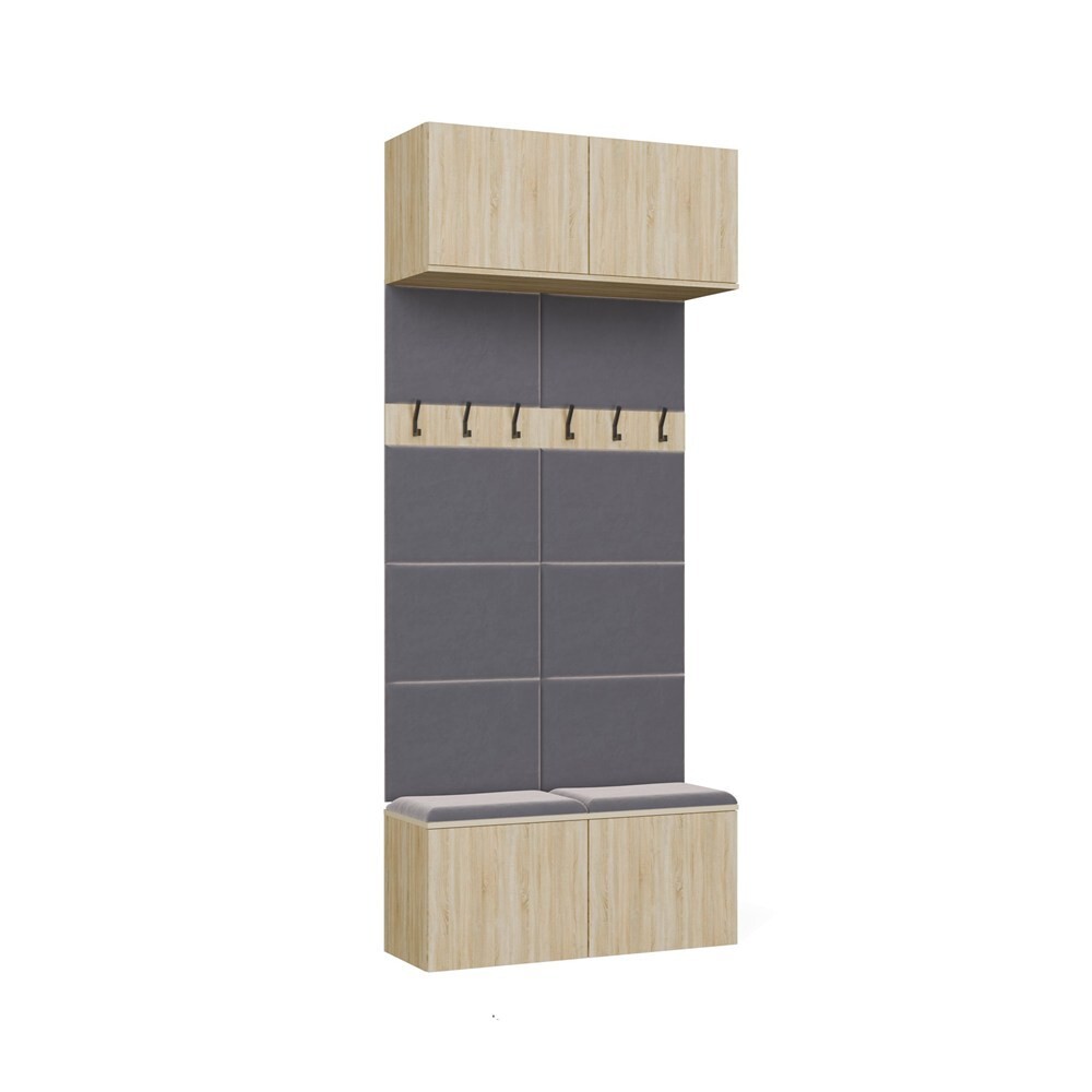 Předsíňová stěna HAGA 2W 100 cm dub Sonoma