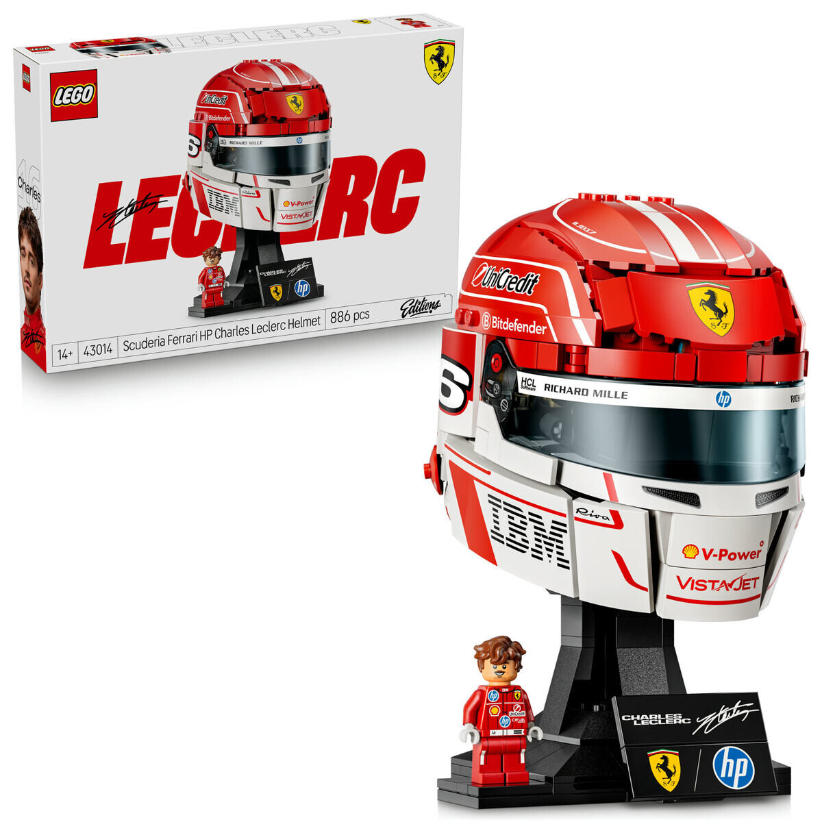 LEGO® Editions 43014 Helma Charles Leclerc zo Scuderia Ferrari HP
