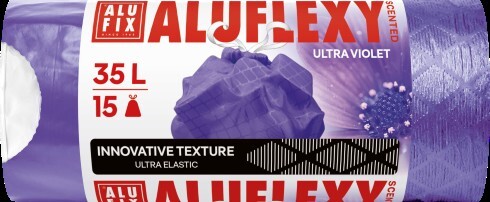ALUFIX - Vrecia na odpad 35l/15ks fialové s vôňou zaťahovacie
