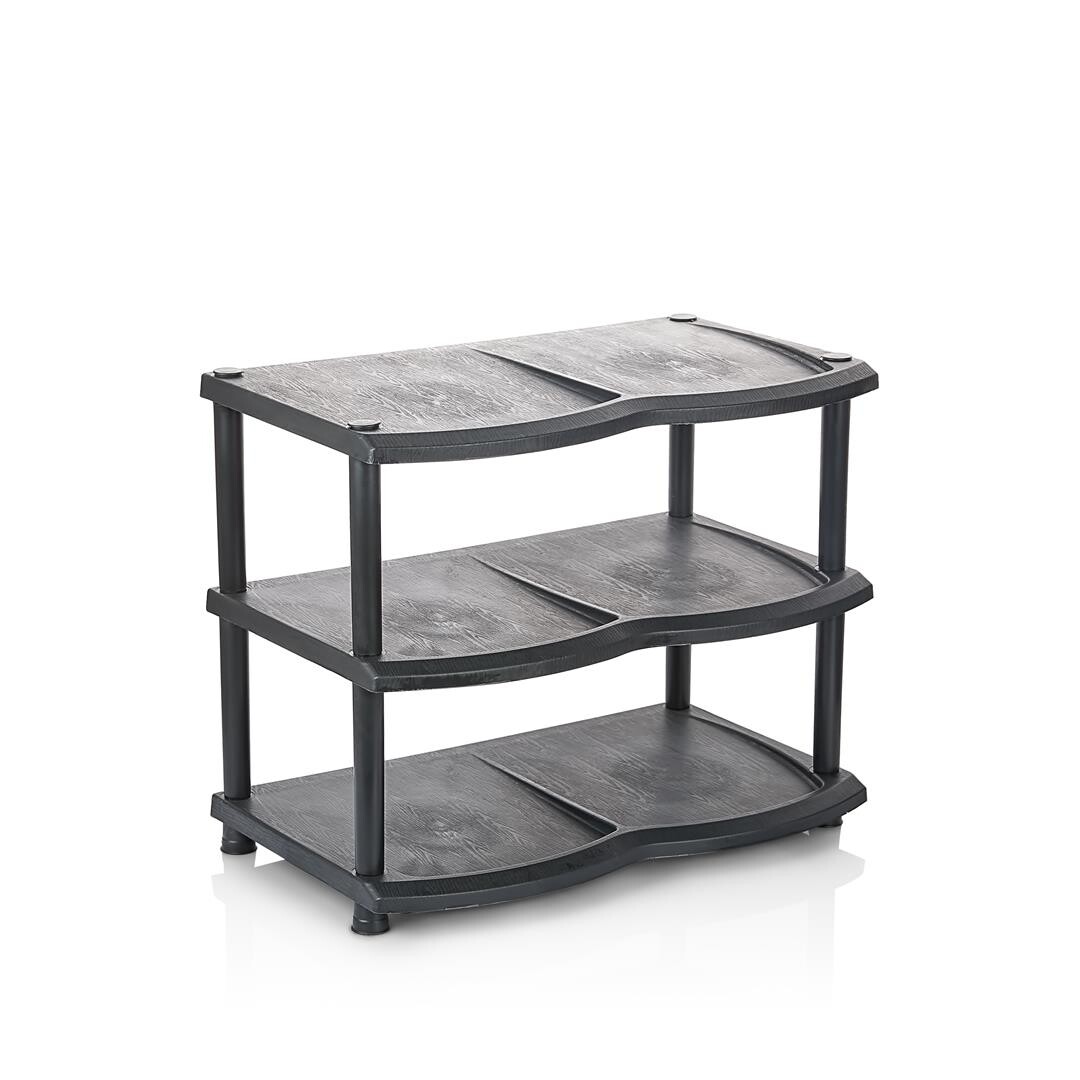 MAKRO - Botník 3- poschodový čierny