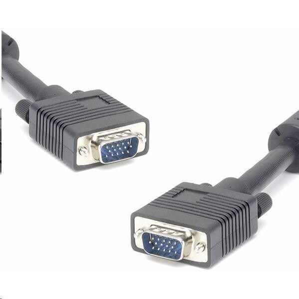 PREMIUMCORD Kábel k monitoru HQ (Coax) 2x ferrit, SVGA 15p, DDC2, 3xCoax+8žil, 2m