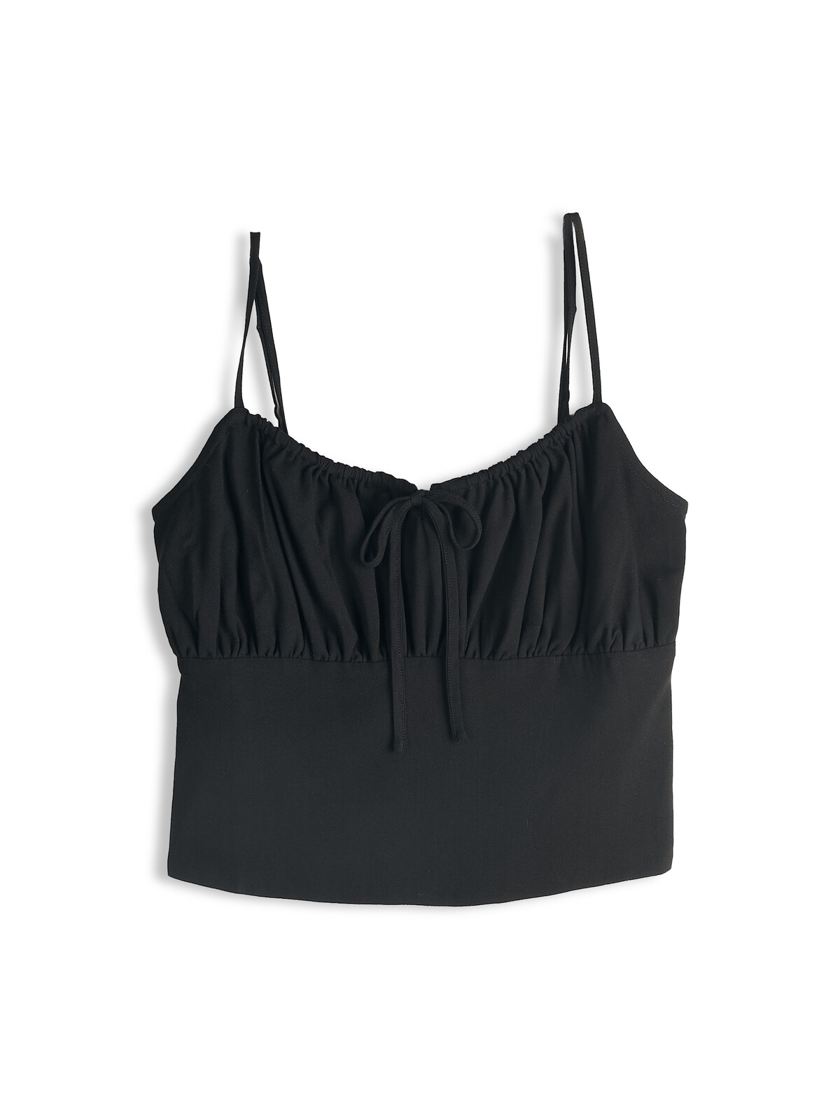 GATE Viskózový crop top na ramienka