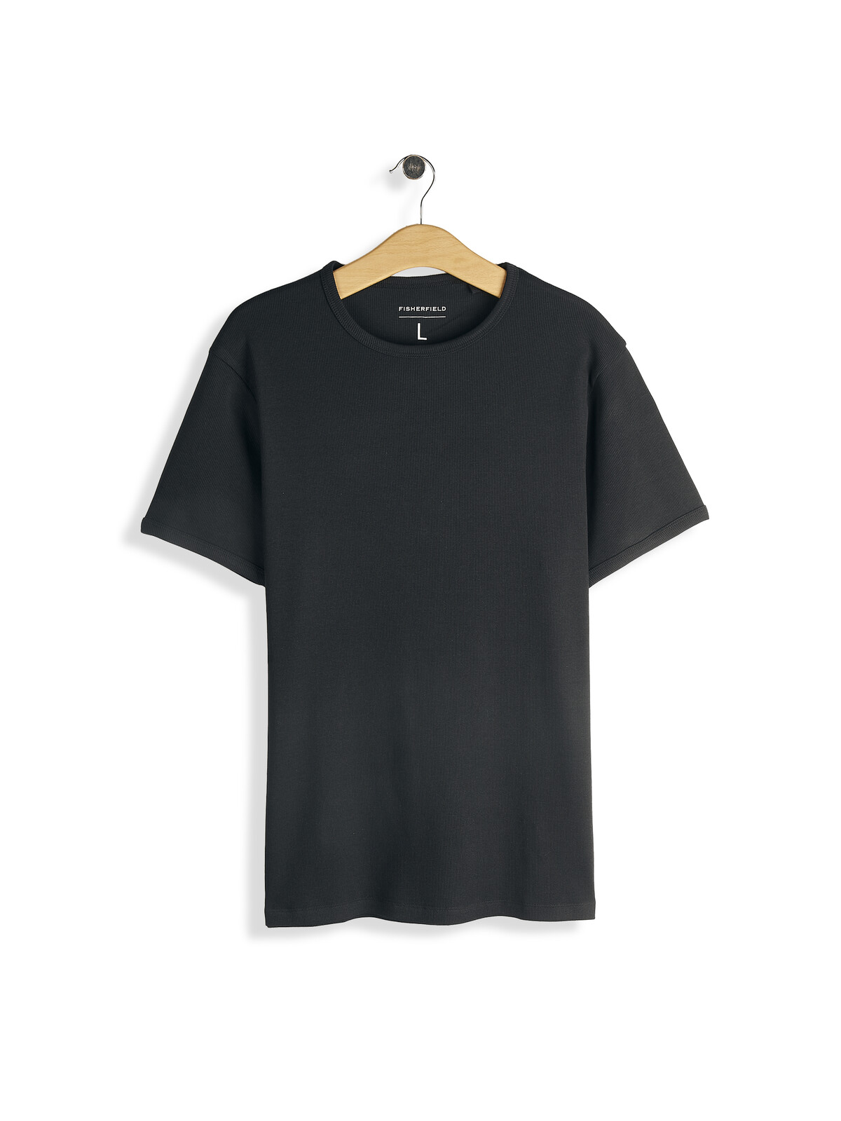 GATE Základné rebrované tričko slim fit