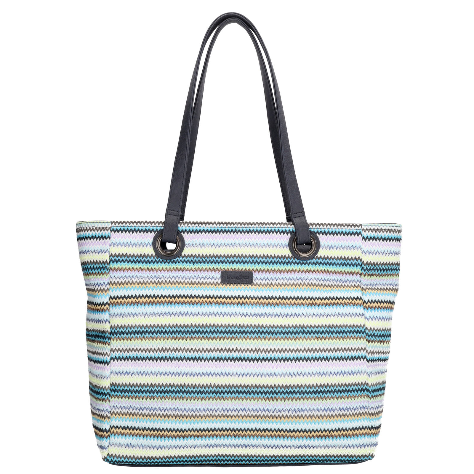 Plážová shopper taška Beagles Formentera - modrá multi