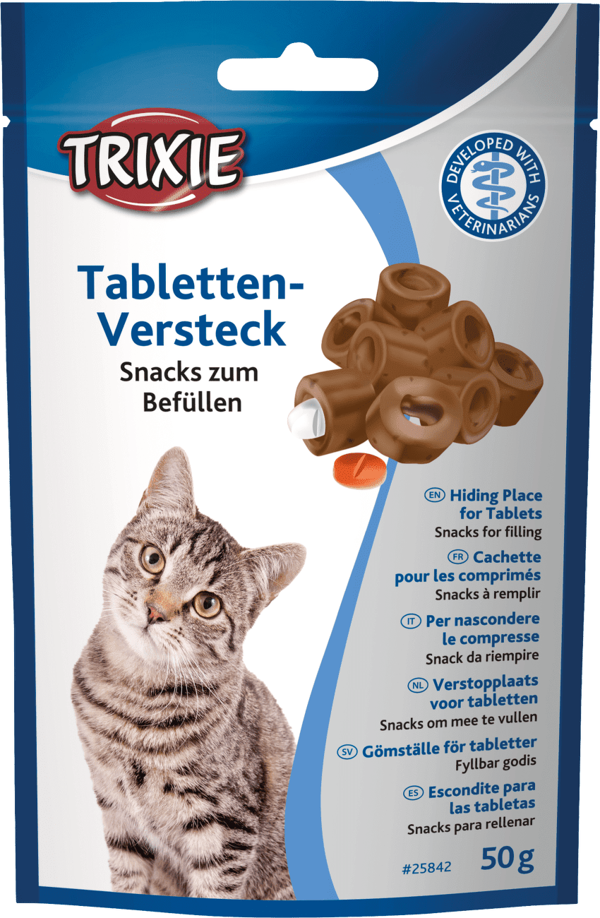 Skrýš na tablety, pamlsek pre mačky na naplnenie medikáciou 50 g