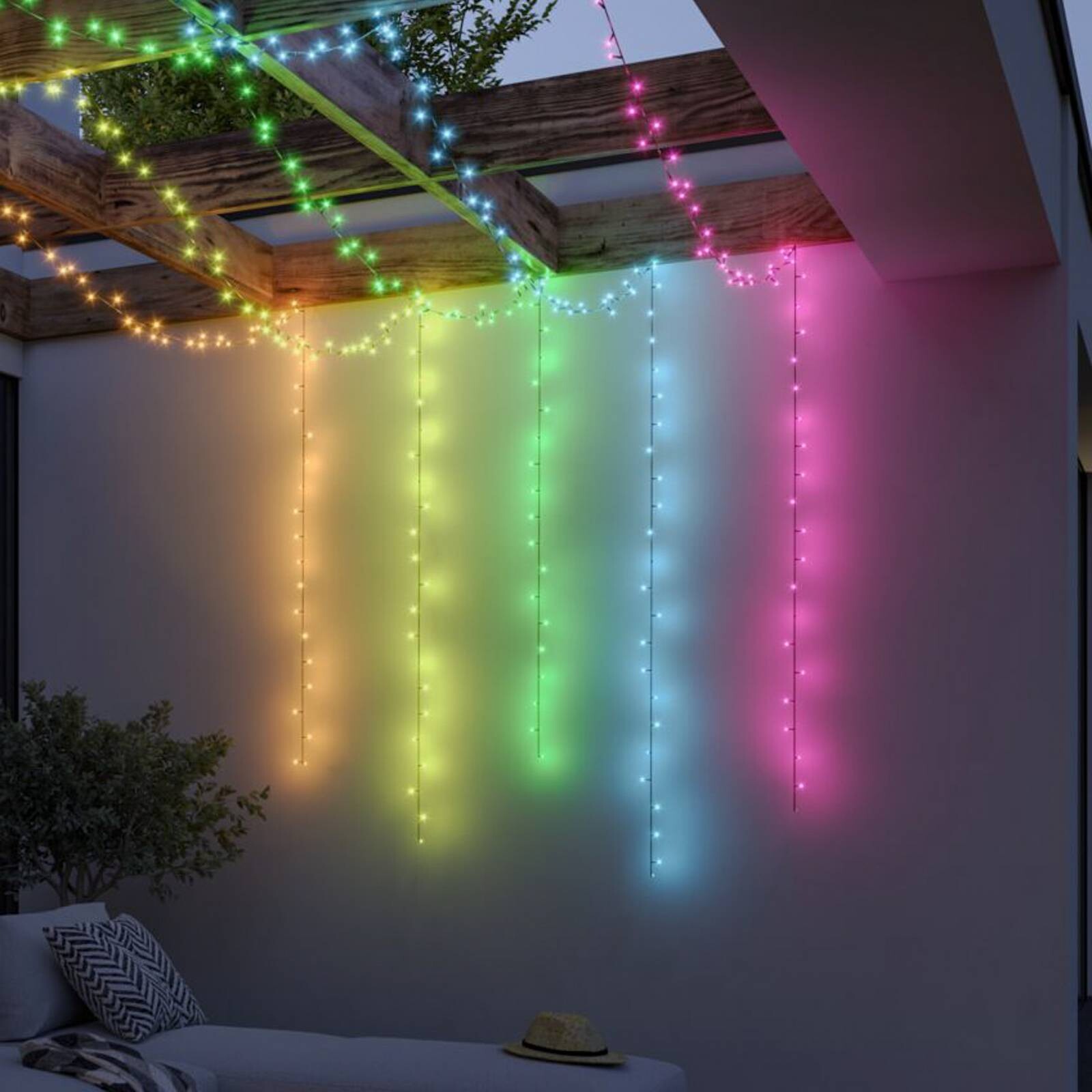 Paulmann Plug & Shine Smart svetelná reťaz Yuna 5 m RGB čierna