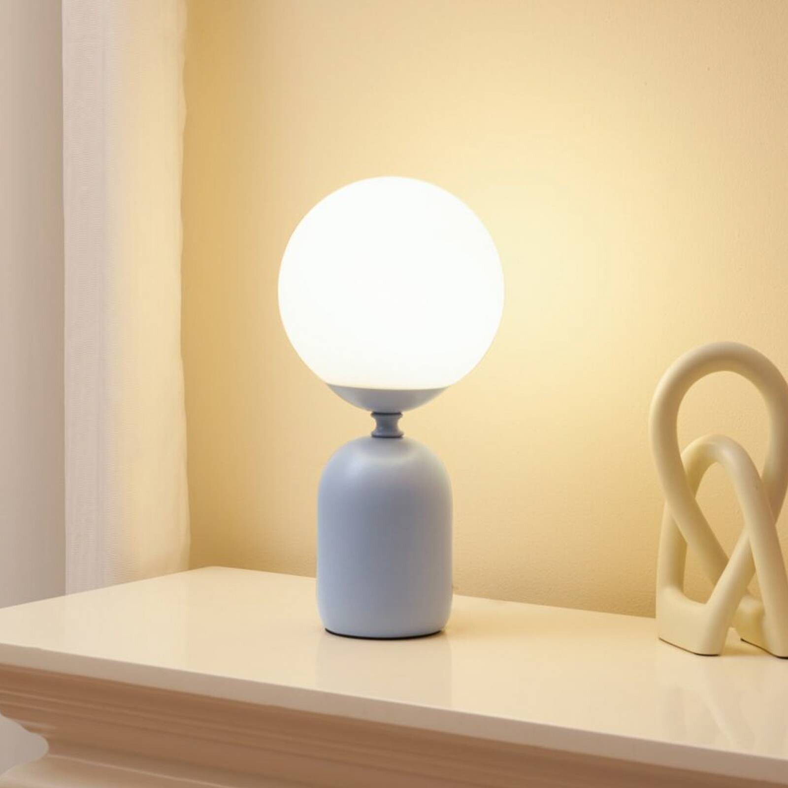Stolová lampa Pauleen GLOWING CHARM, modrá, výška 30 cm
