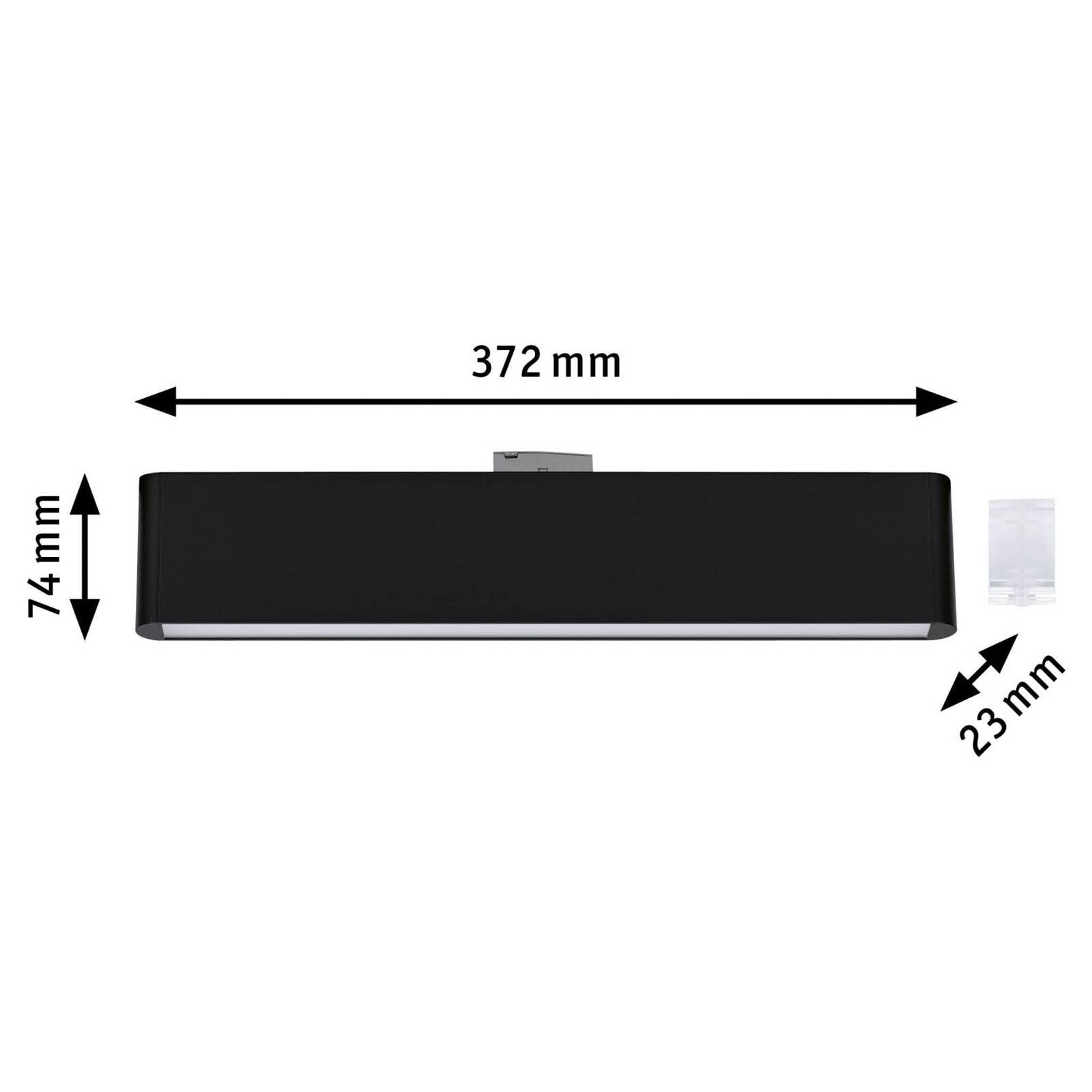 Paulmann URail LED lištová lampa Ceris čierna 3 000 K 37 cm