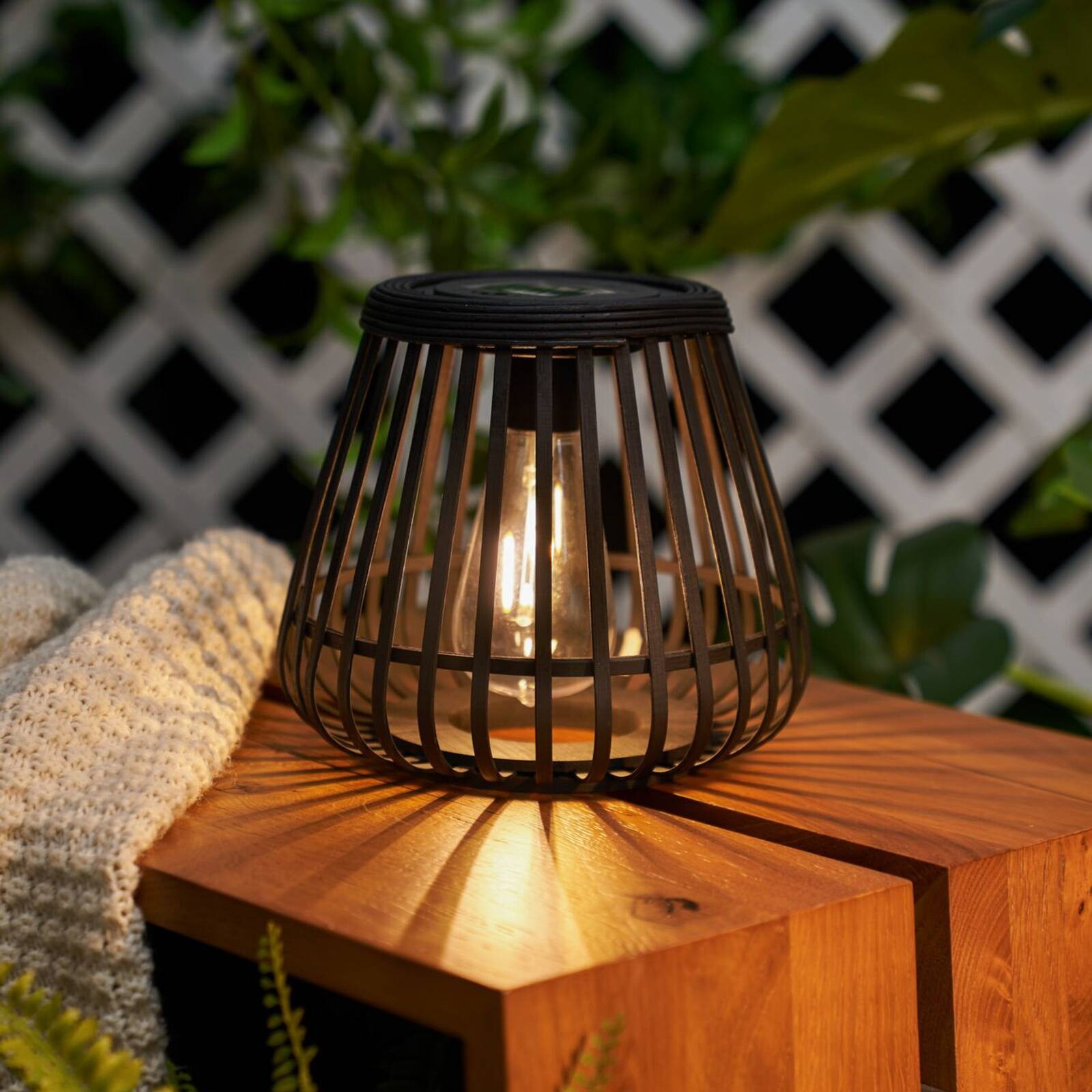 Stolová LED lampa Pauleen SUNSHINE GLIMMER, čierna, IP44