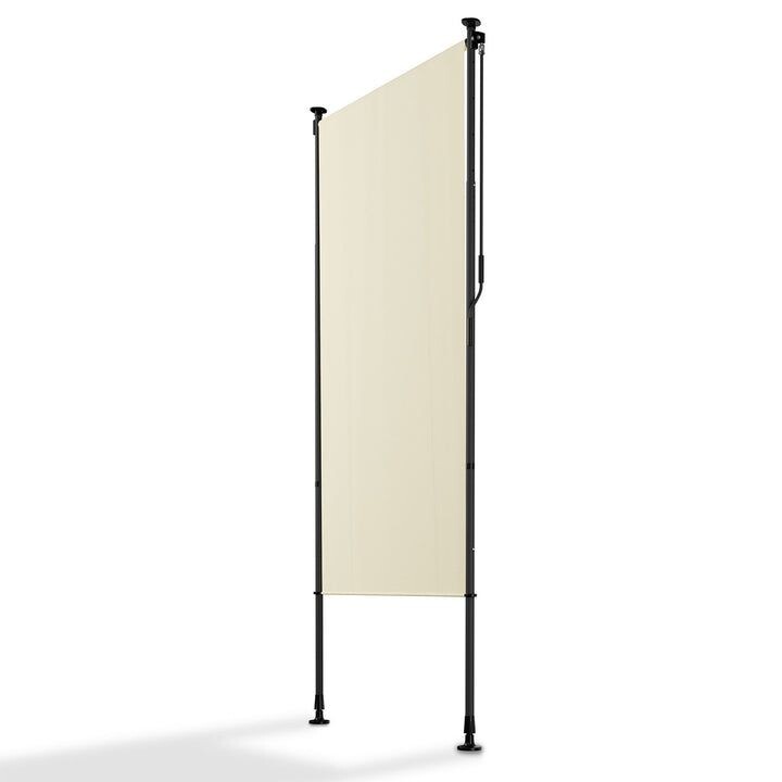 Zvislá markíza na balkón 100x228-316 cm, UV ochrana, béžová