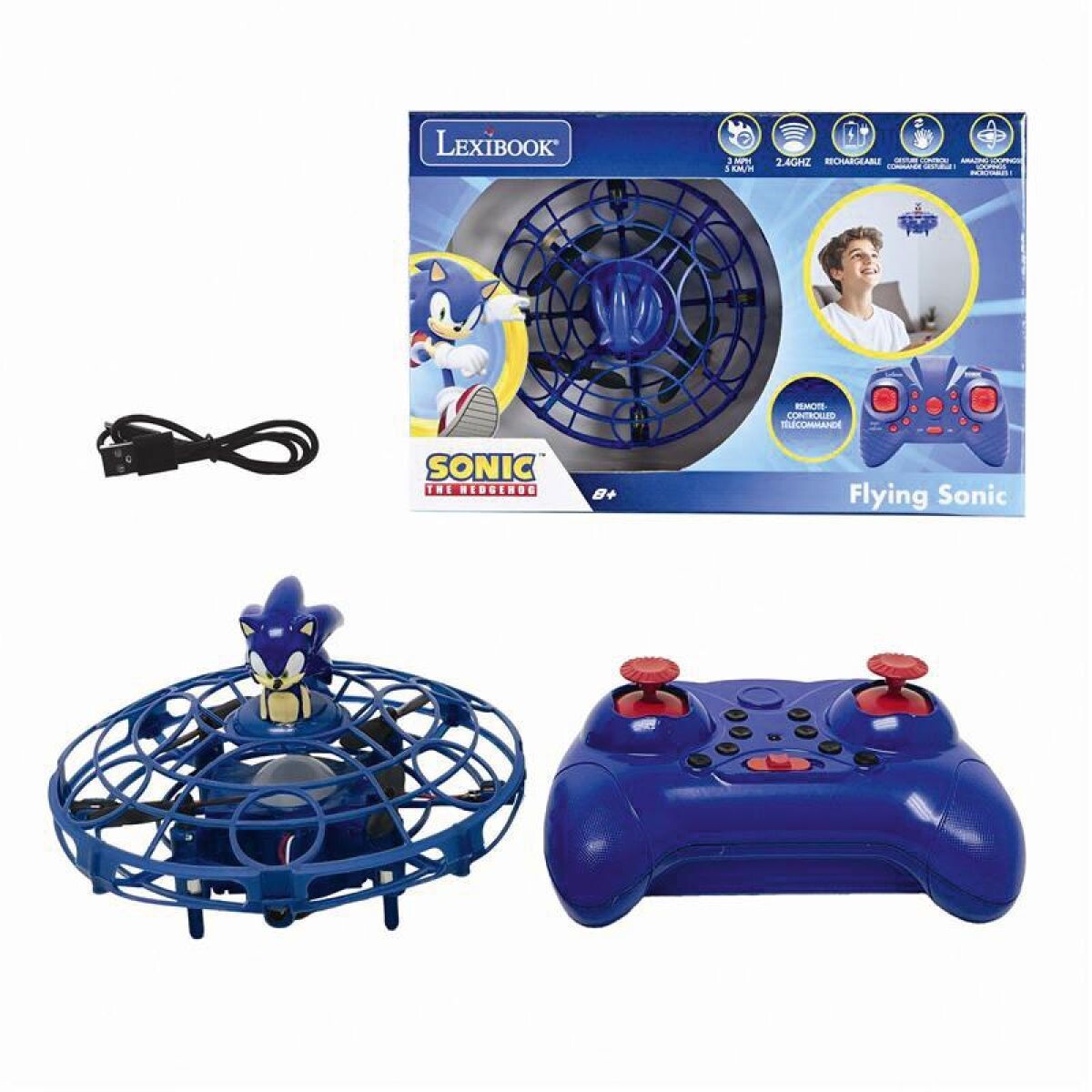 Lexibook Lietajúce UFO na diaľkové ovládanie Sonic