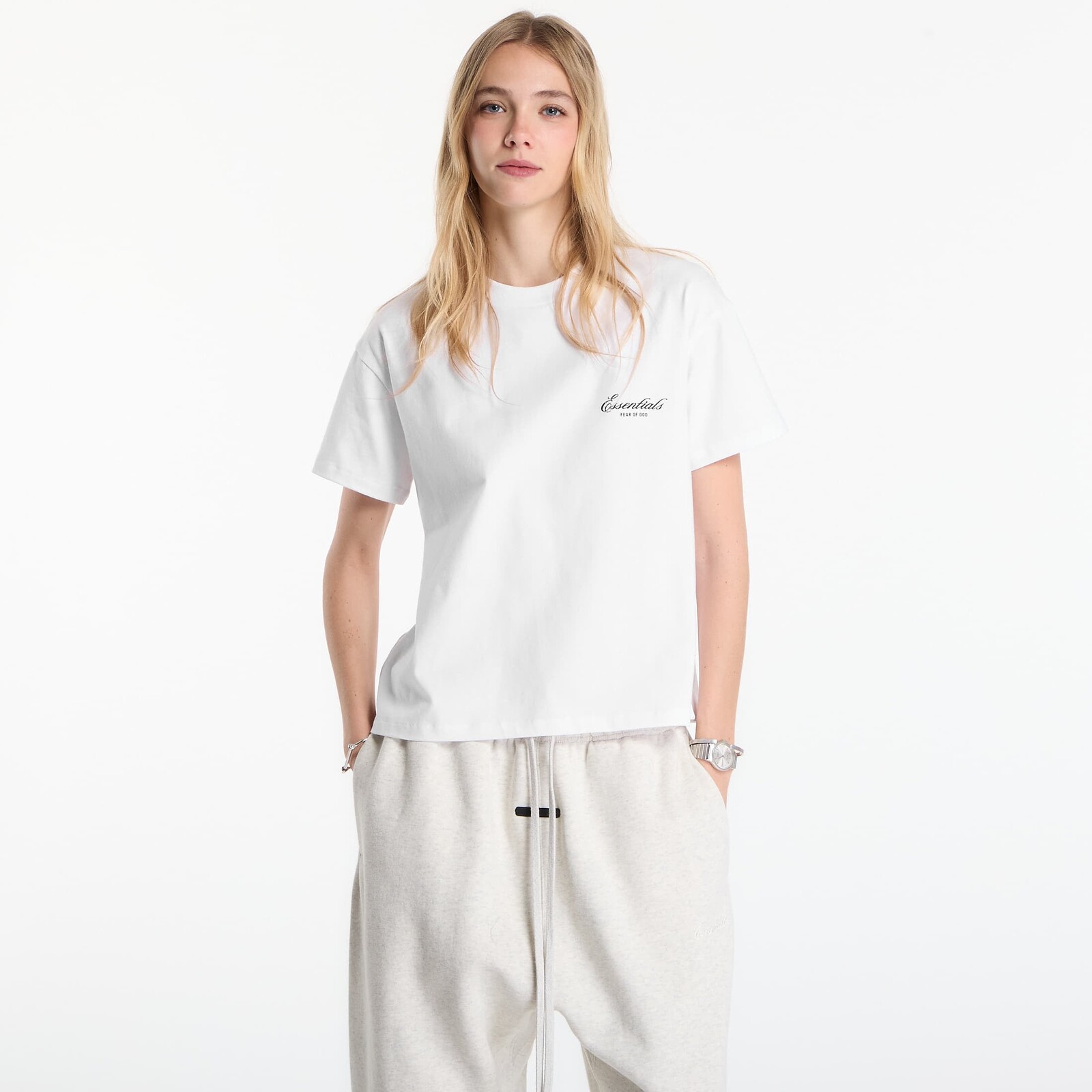 Tričko Fear of God Essentials Classic Short Sleeve Tee Bright White S