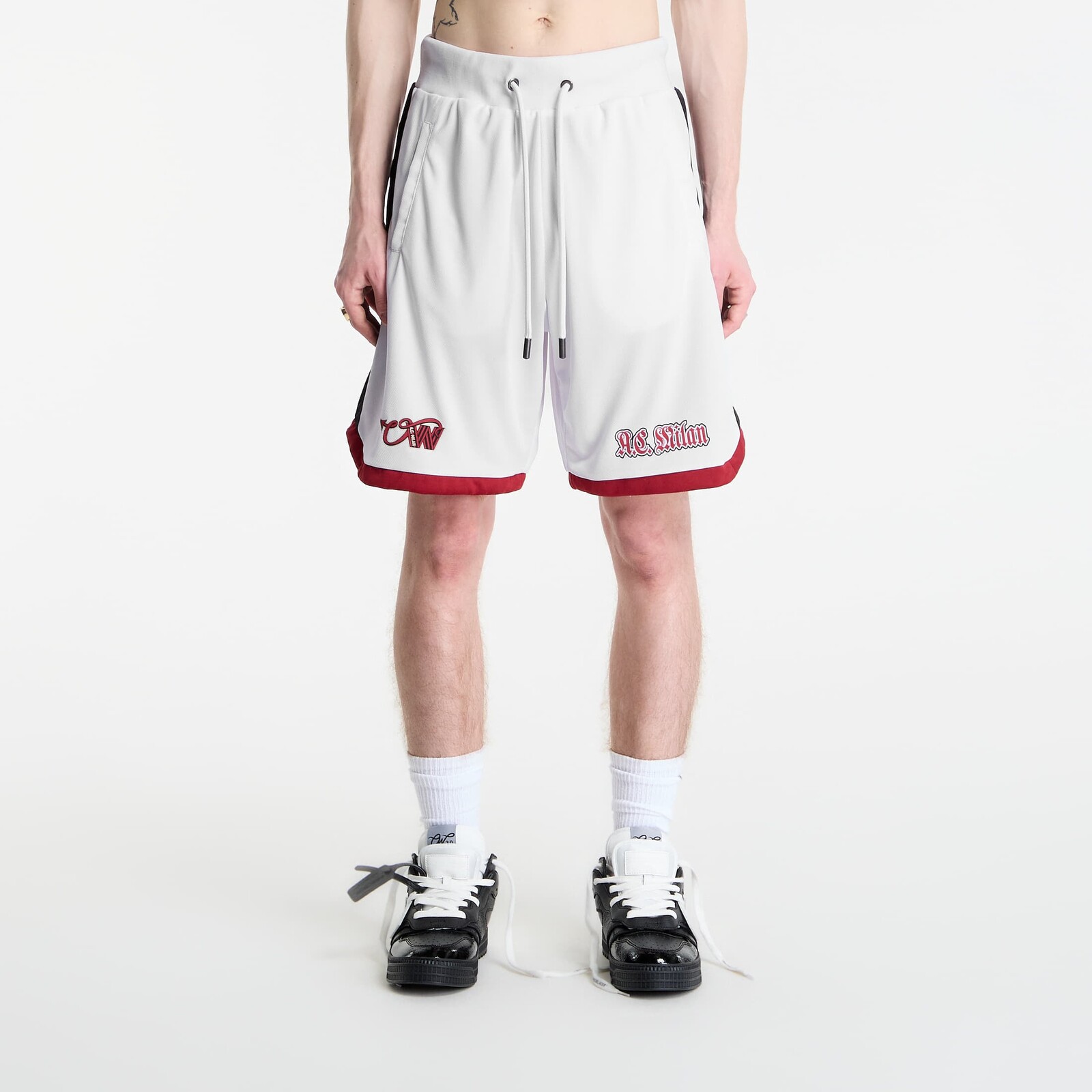Off-White x AC Milan Arrow Tech Shorts White/ Red L