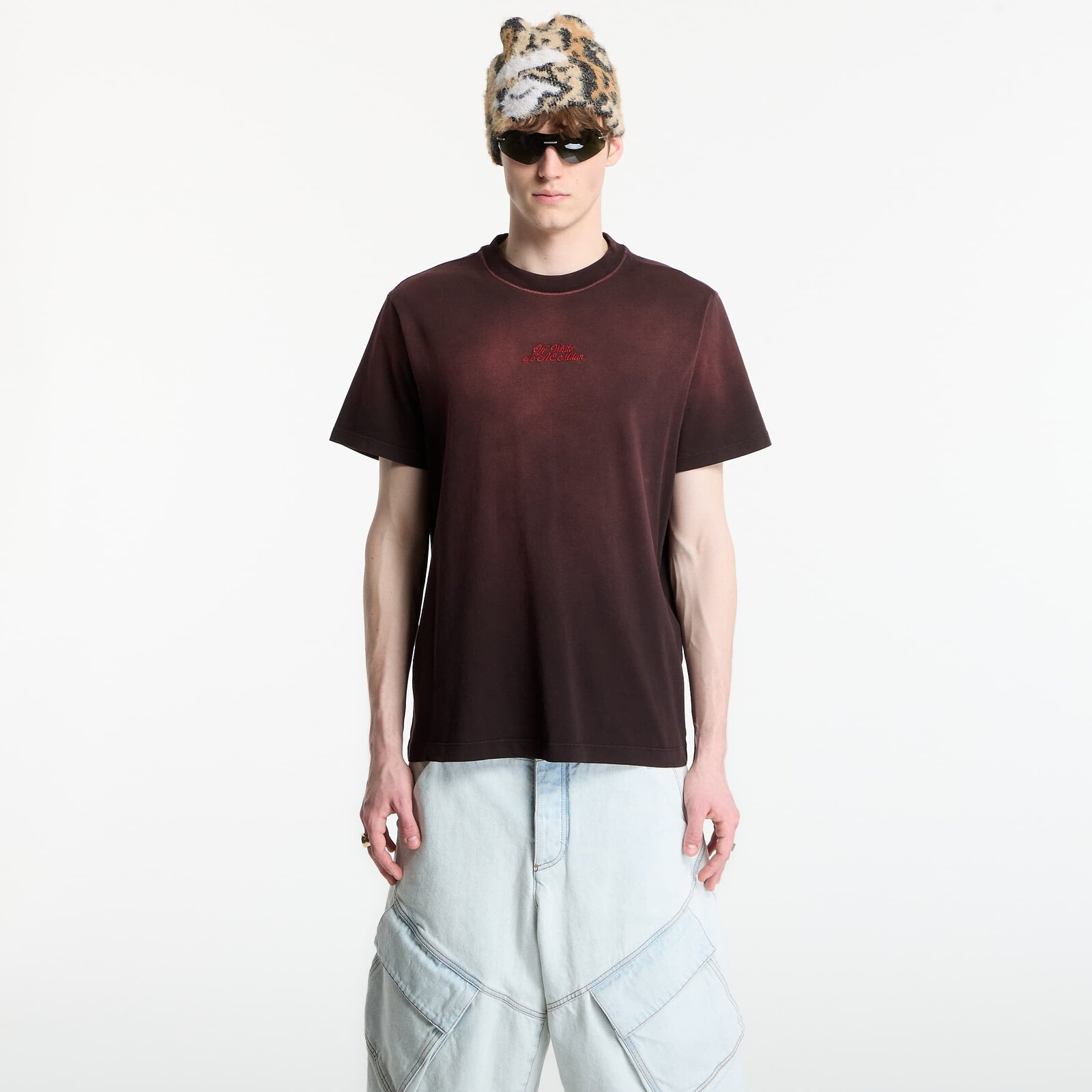 Tričko Off-White x AC Milan S/S Slim Tee UNISEX Black/ Red M