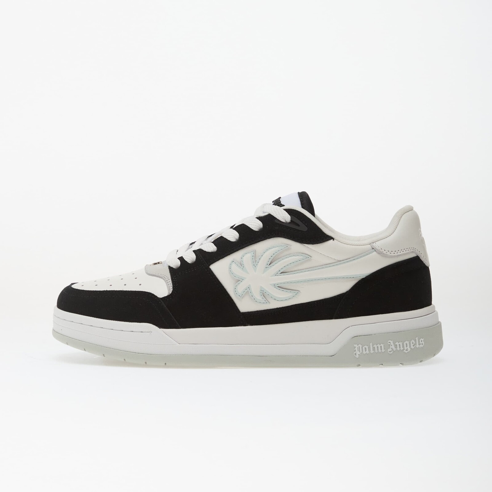Tenisky Palm Angels Palm Basketball Lea Sneakers Black Light Grey EUR 41