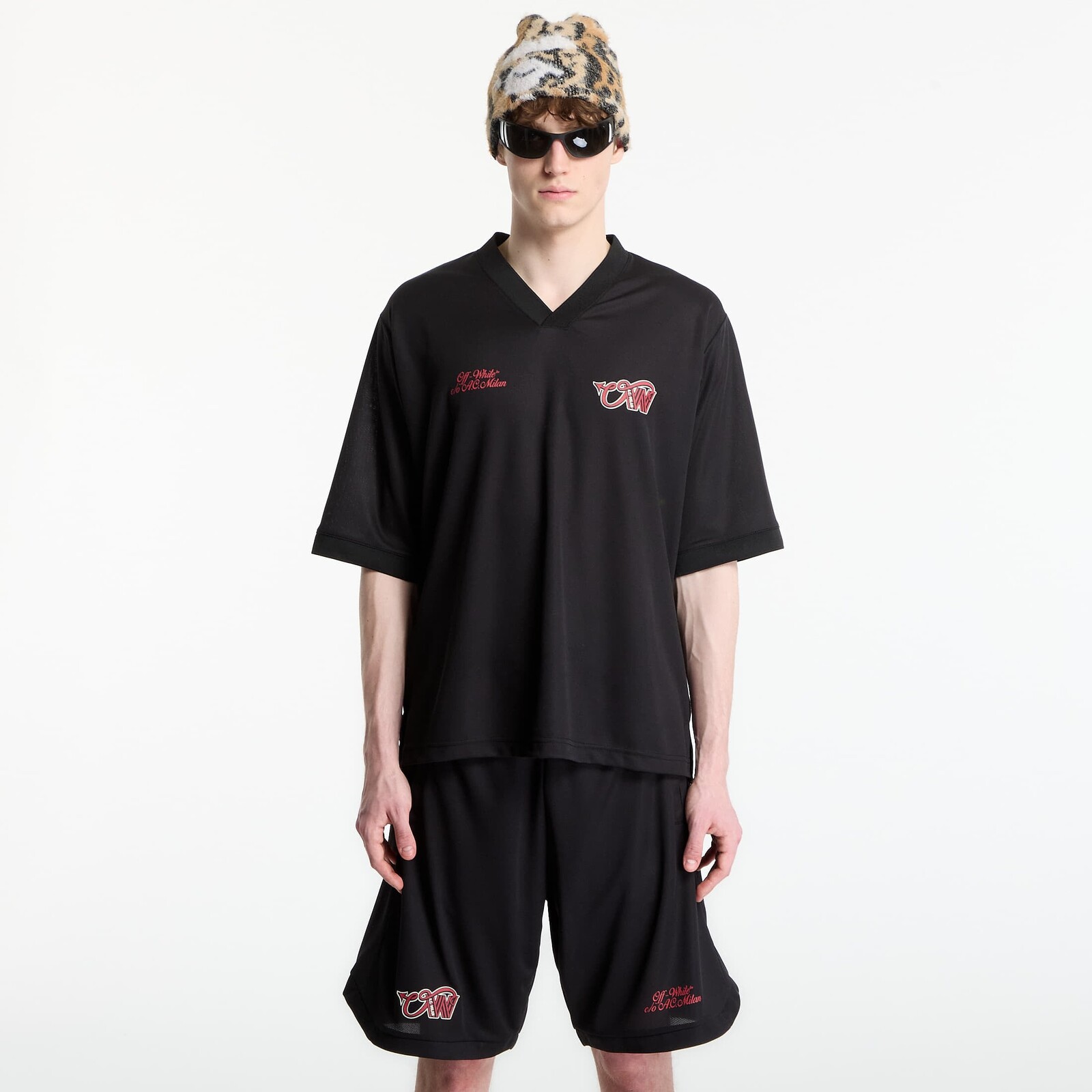 Tričko Off-White x AC Milan Tech T-Shirt UNISEX Black/ Red M