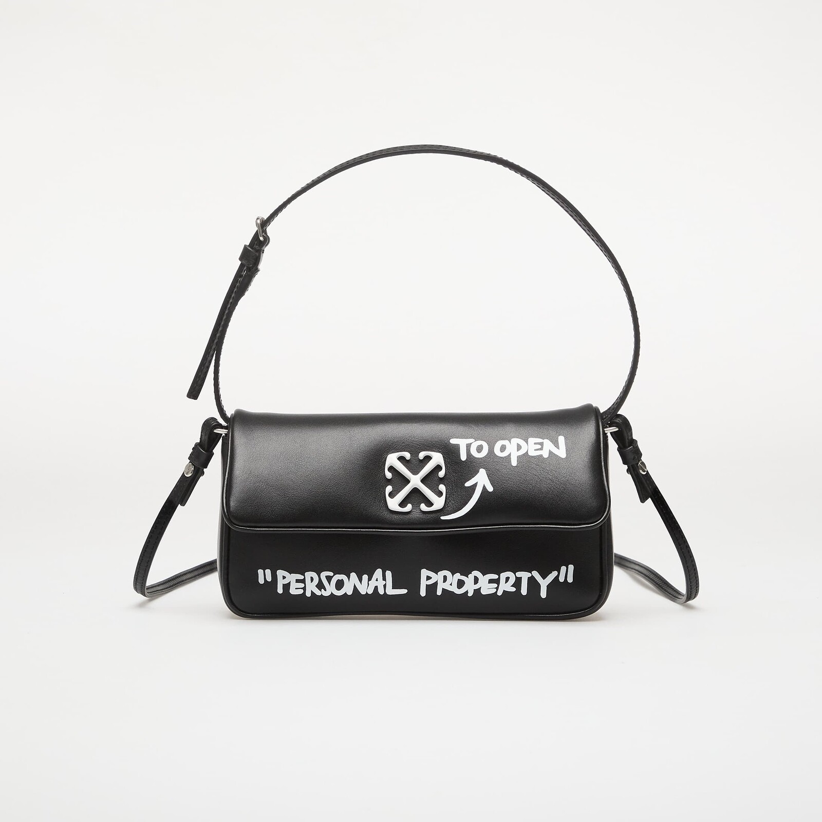 Kabelka Off-White Jitney Shoulder 0.7 Quote Black Universal