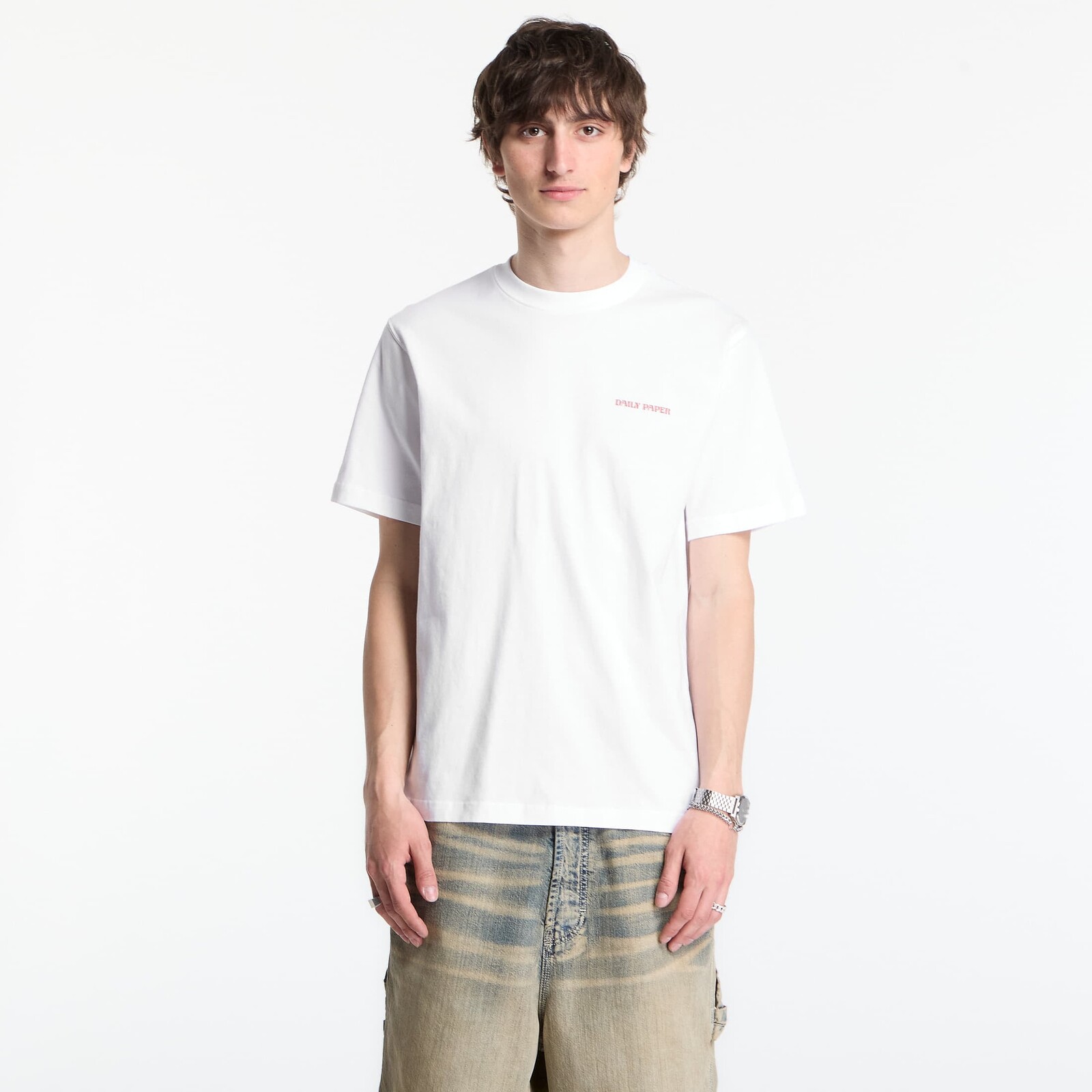 Tričko Daily Paper Safari Rally Ss T-Shirt White L