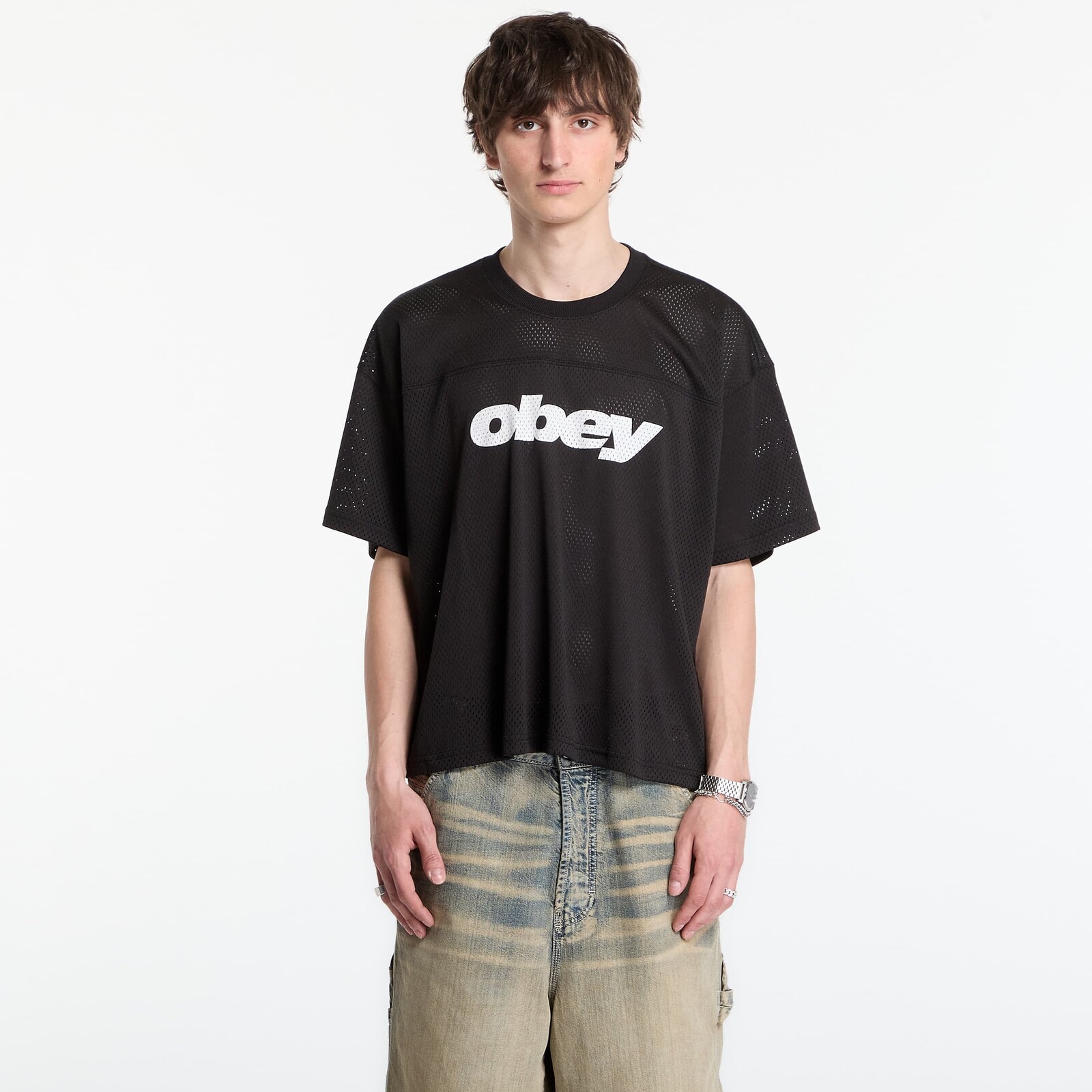 Tričko OBEY Practice Jersey Ss Black M