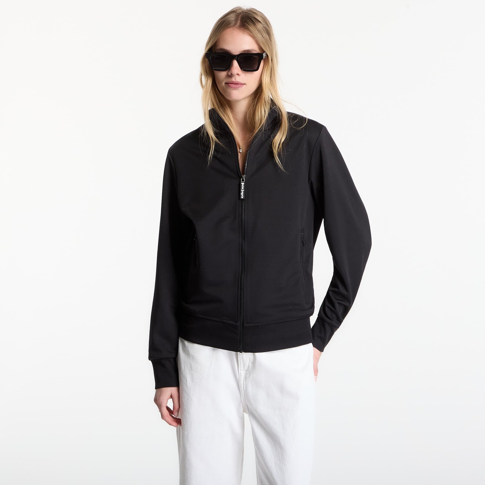 Mikina Palm Angels Back Curved Logo Track Top UNISEX Black/ Off White M