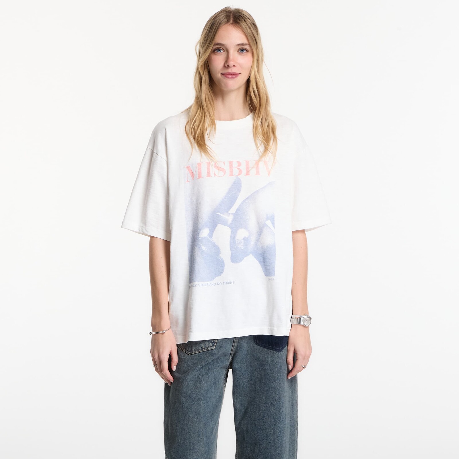 Tričko MISBHV Lip Stick T-Shirt UNISEX Off White XL