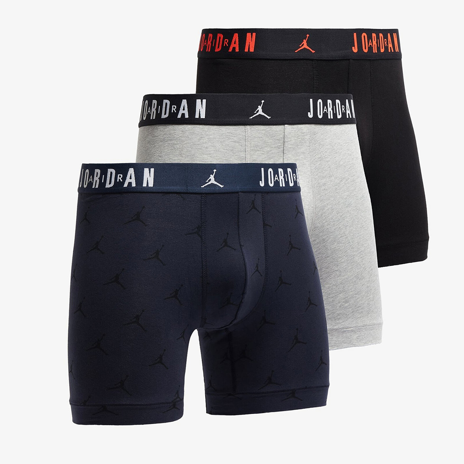 Boxerky Jordan Jhm Mens Flight Cotton Esst 3-Pack Obsidian XXL