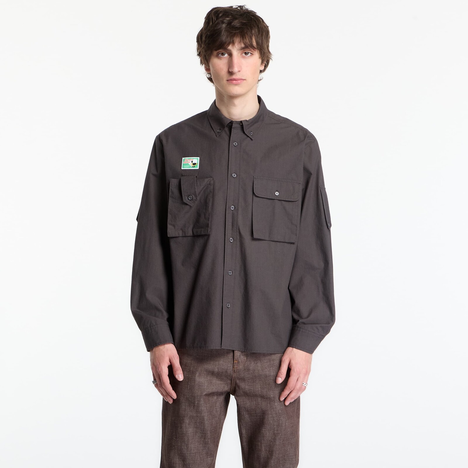 Košeľa HUMAN MADE Hunting Shirt UNISEX Charcoal M
