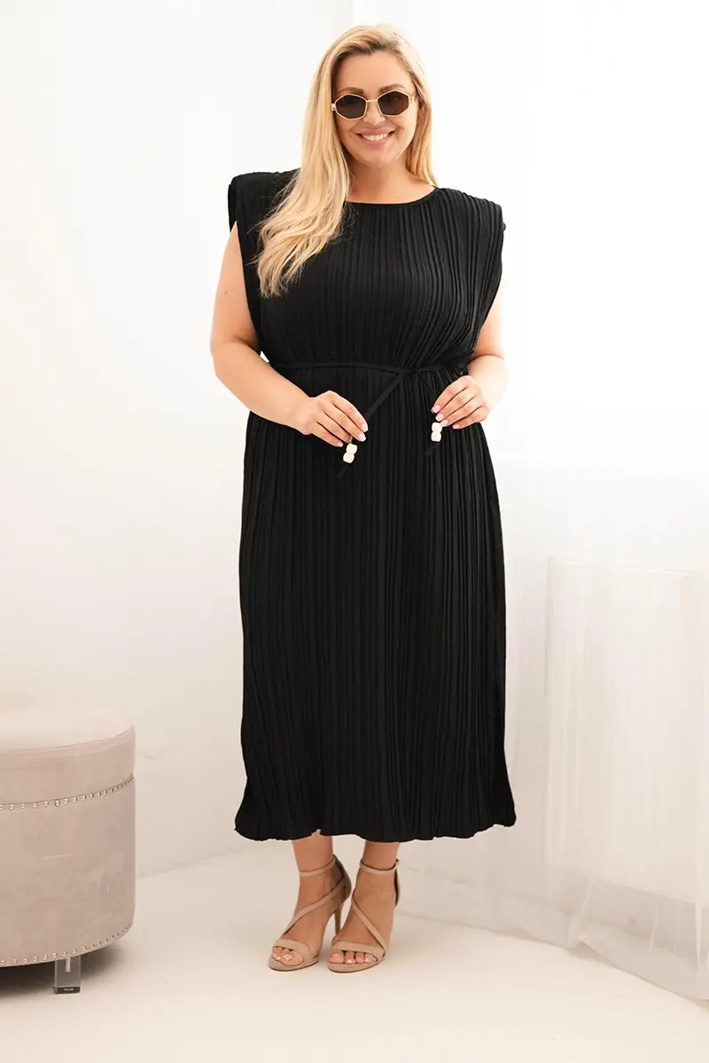 Kesi tielkované midi šaty plus size